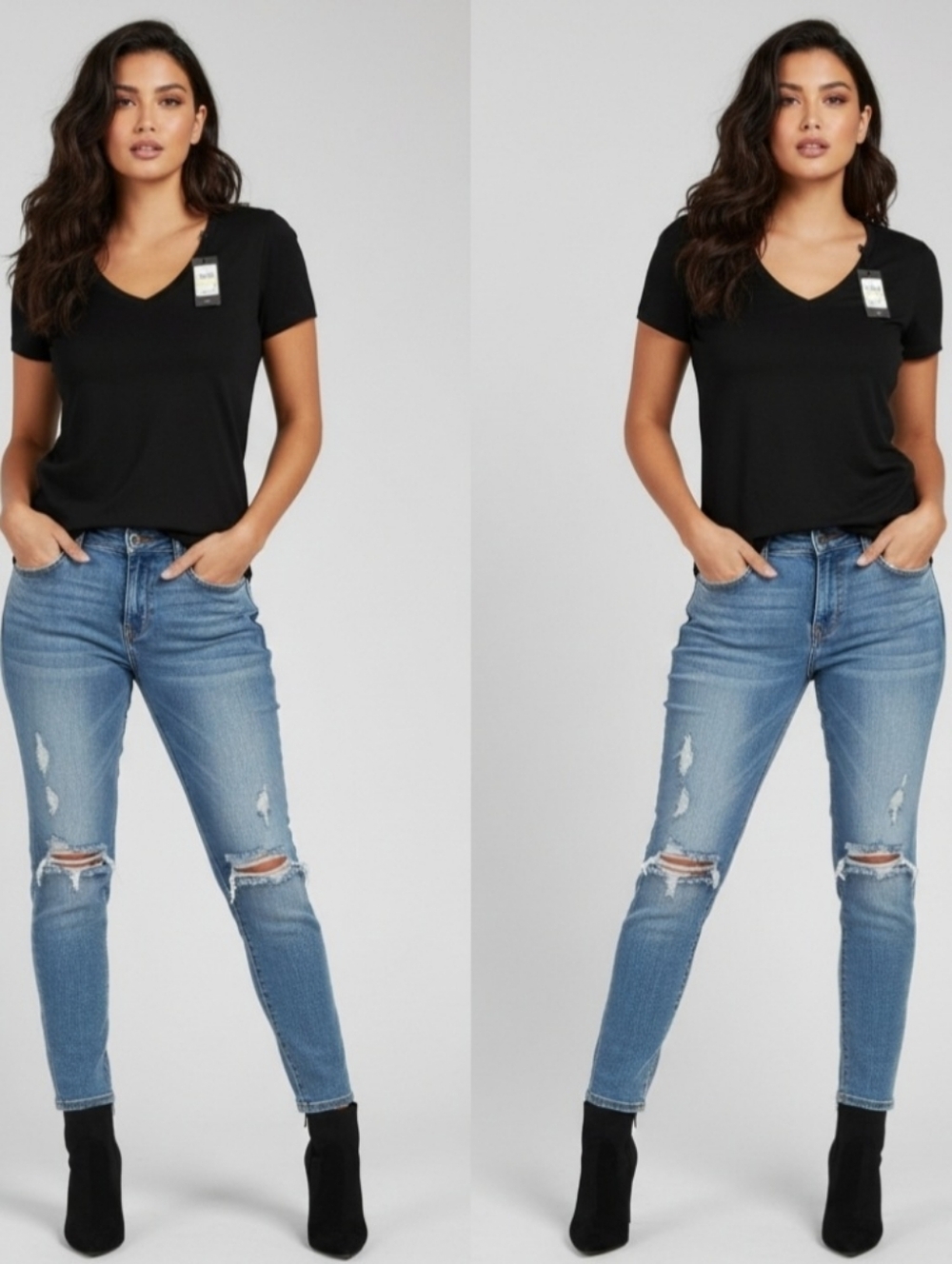V neck tee - sz. M